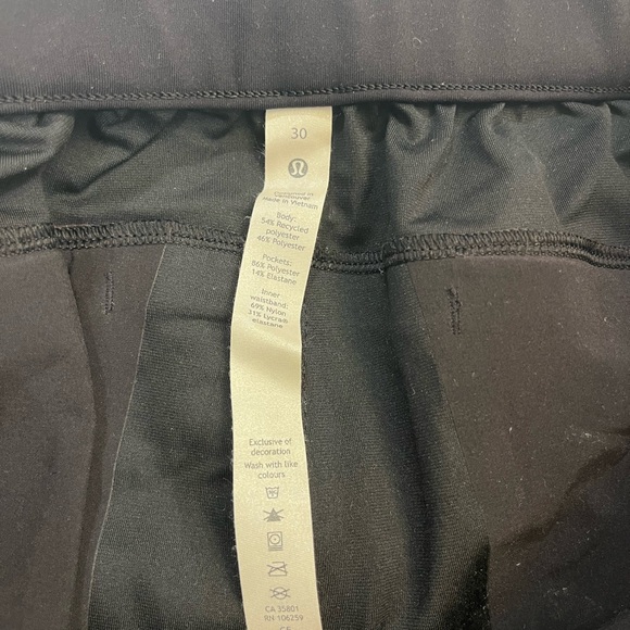 Lululemon Women’s Warpstreme High Rise 7/8 Zip Up Button Black Jogger Pant Sz 30 - Picture 5 of 5